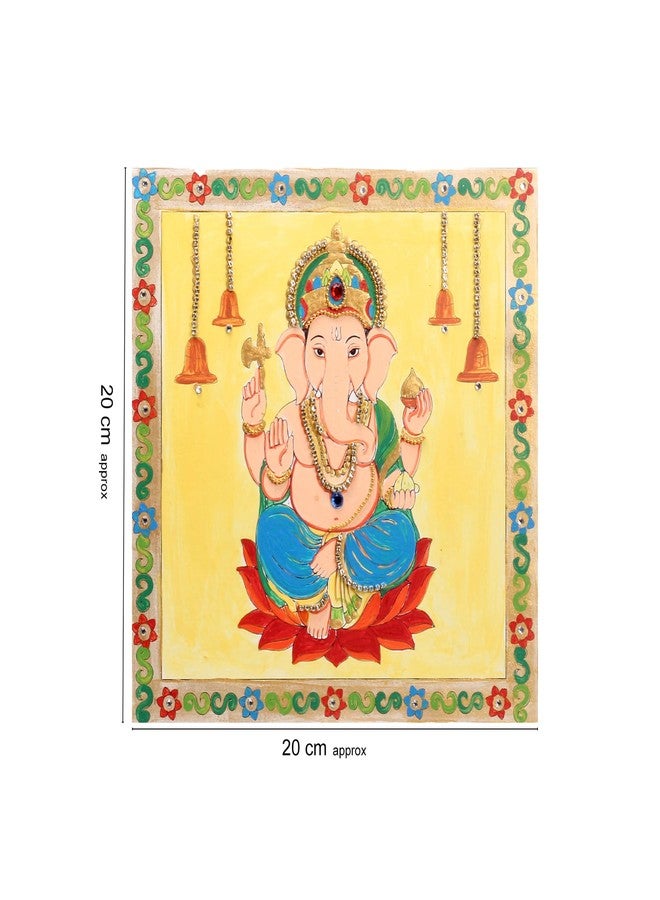 itsy-bitsy Itsy Bitsy DIY Paint by Numbers Kit | Ganesha Painting Set with Pre-Printed Canvas| Acrylic Paints & Decorations | 8x8 inch | Table Decor | Craft for Kids & Adults - Image 2
